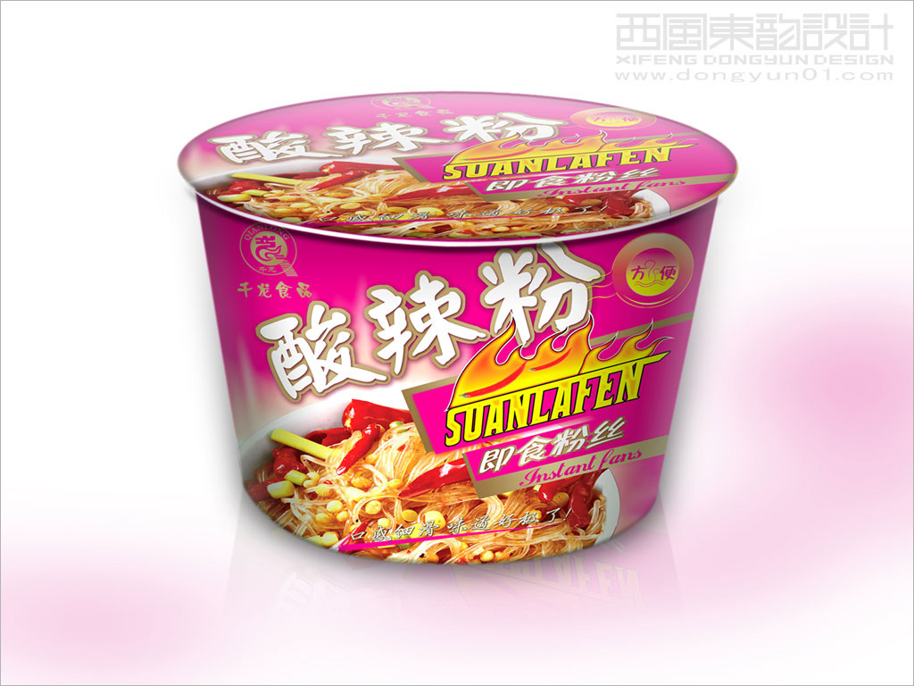 千龍食品系列即食粉絲包裝設(shè)計之酸辣粉包裝設(shè)計