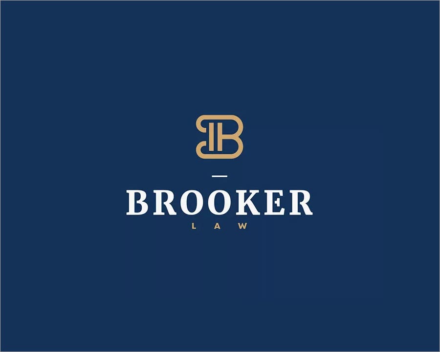 BROOKER LAW 律師事務(wù)所標(biāo)志設(shè)計