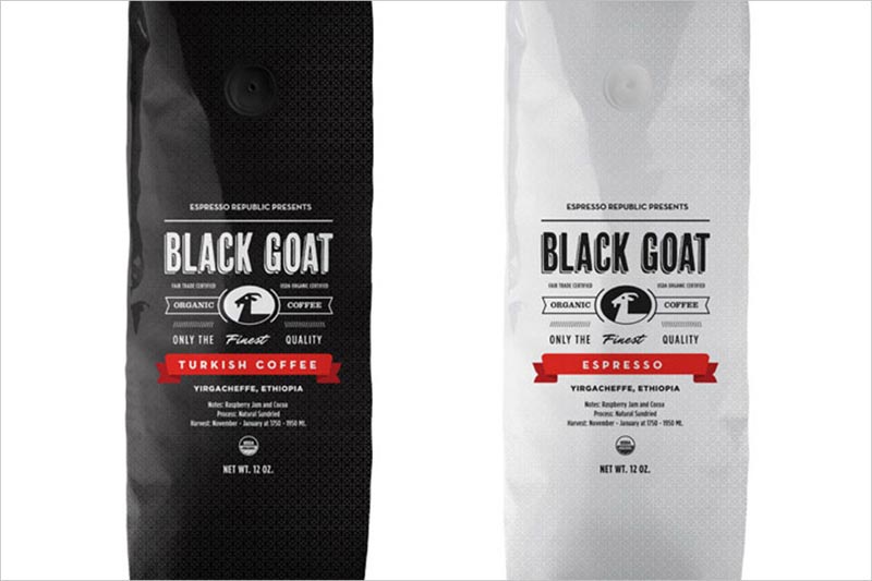 Black Goat Organic Coffee 咖啡包裝設(shè)計(jì)