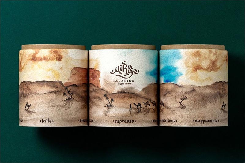 Mirage Arabica Coffee Beans 咖啡包裝設(shè)計(jì)