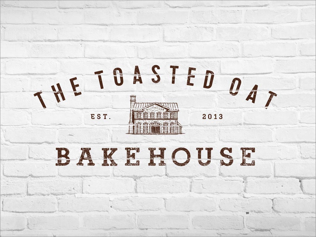 美國THE TOASTED OAT BAKEHOUSE面包品牌logo設(shè)計