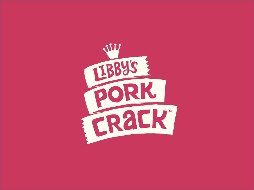 美國Libby's Pork Crack休閑食品logo設(shè)計(jì)