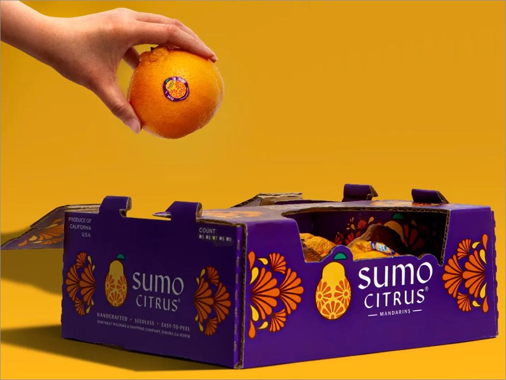 彰顯日本傳統(tǒng)的Sumo Citrus柑橘水果包裝箱設計