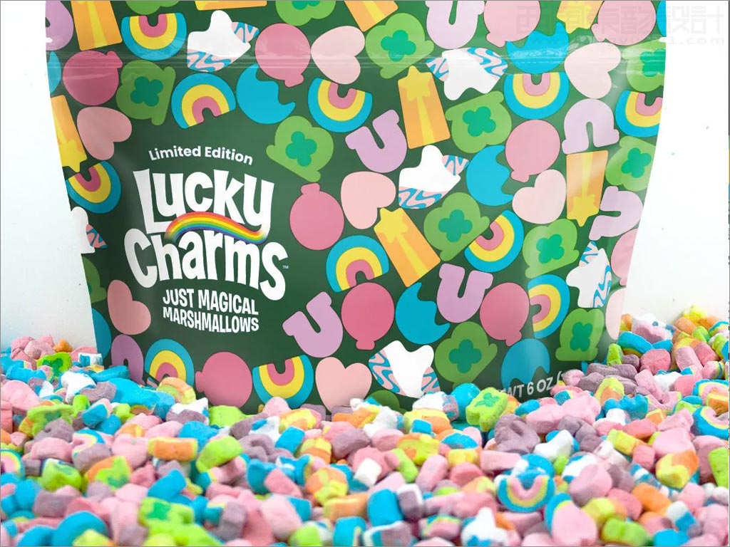 美國(guó)Lucky Charms Just Magical棉花糖包裝設(shè)計(jì)之實(shí)物照片