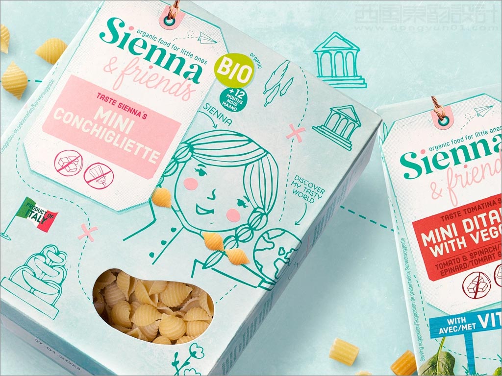 比利時(shí)Sienna＆Friends休閑食品包裝設(shè)計(jì)