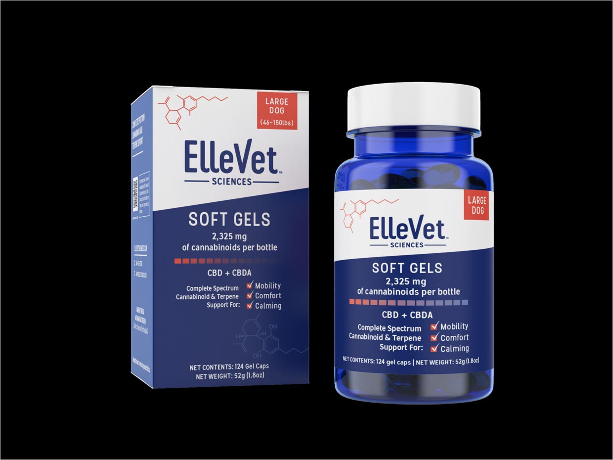 美國(guó)ElleVet Sciences寵物貓狗藥品包裝設(shè)計(jì)