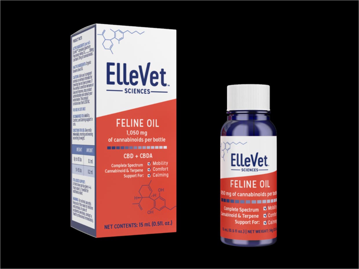 美國(guó)ElleVet Sciences寵物貓狗藥品包裝設(shè)計(jì)