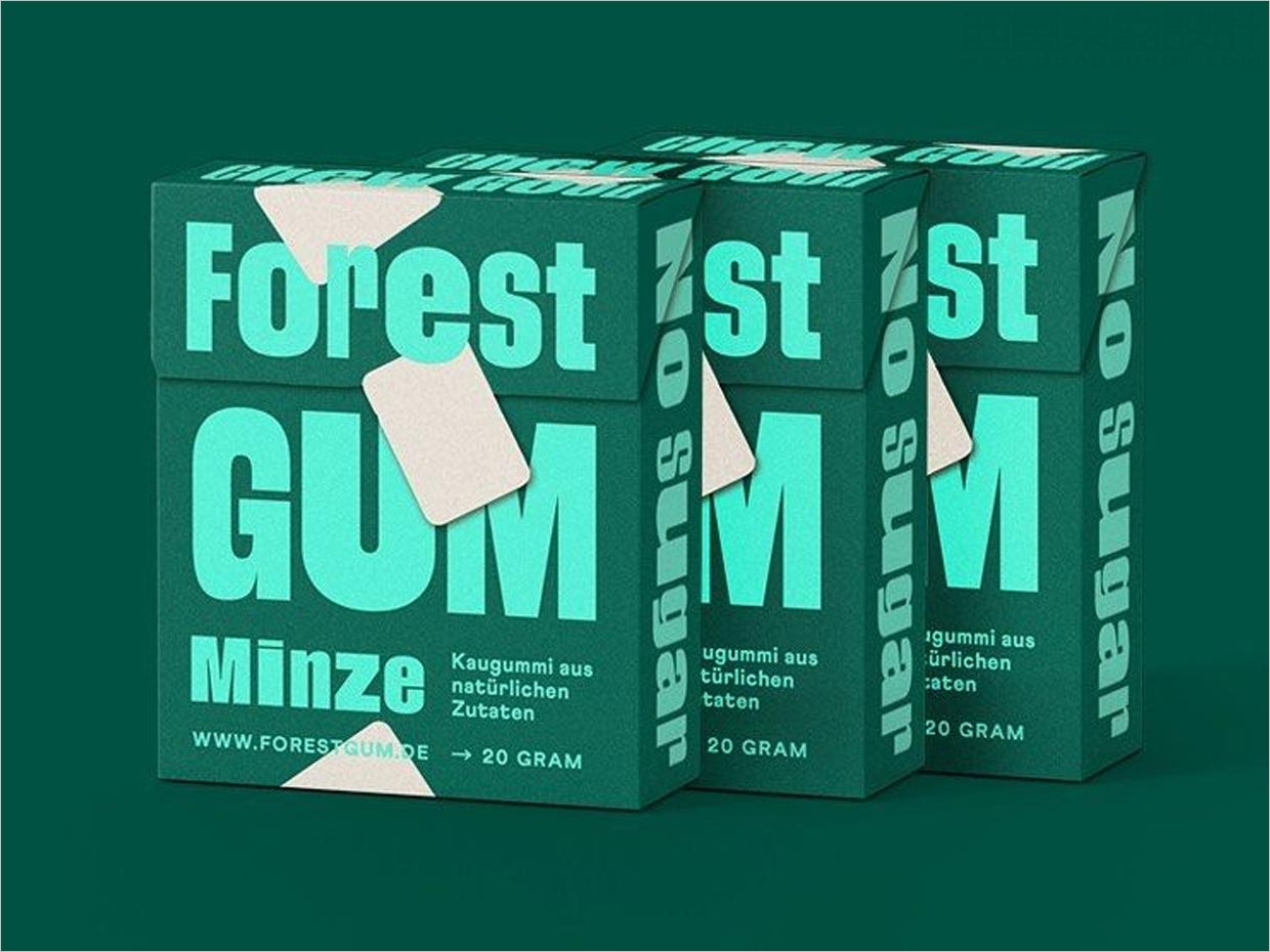 德國Forest Gum天然口香糖包裝設計