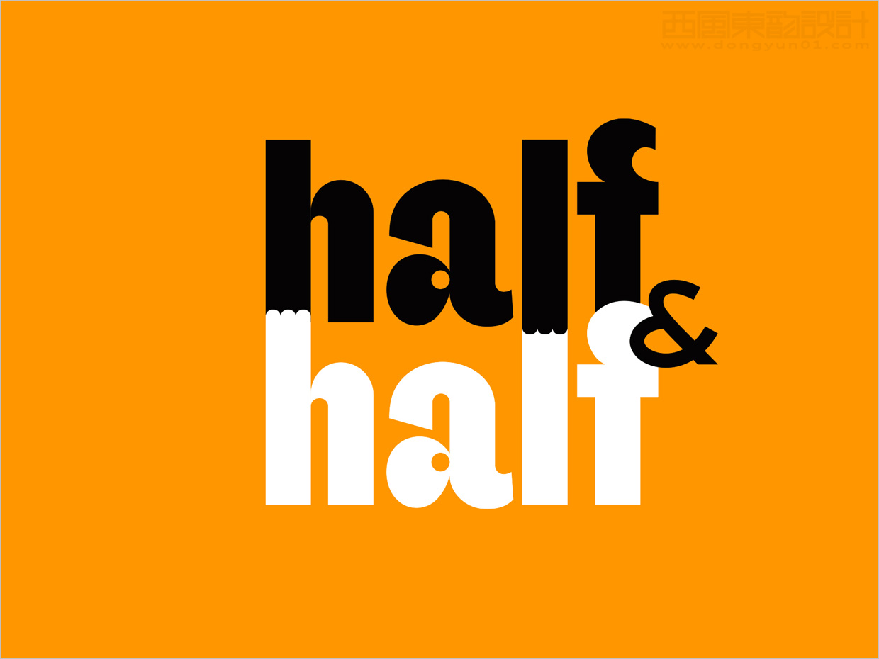 烏克蘭Half & Half寵物食品logo設(shè)計(jì)