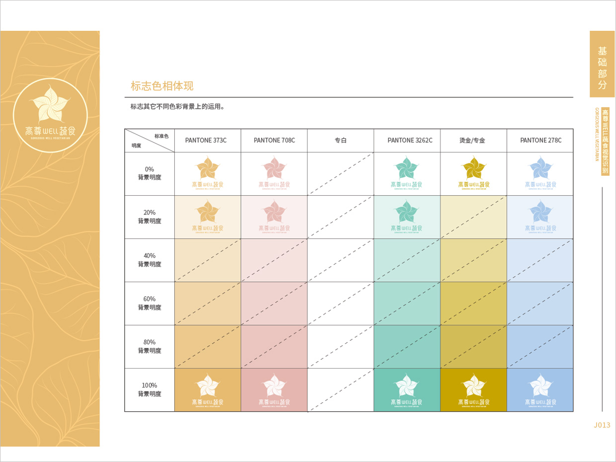 高尊well蔬食素食餐廳全案vi設(shè)計之色相