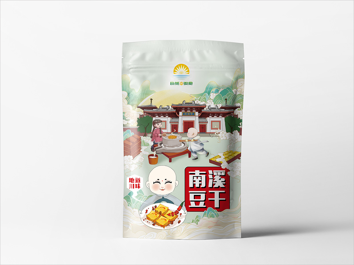 自然的恩典產(chǎn)品包裝設(shè)計之南溪豆干包裝設(shè)計